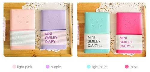 Notebook Diary Undated Smiley Paper Memo Pad Sketch Journal - Picture 3 of 4