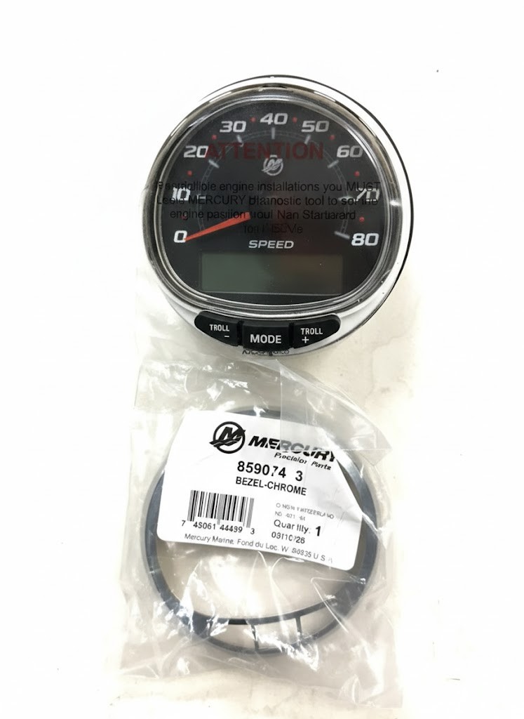 Mercury Smartcraft SC1000 SPEED Multifunction Gauge Speedometer