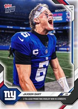 JAXSON DART 2026 Topps Now NFL Card 16 3 TD Win Over Cowboys PRESALE