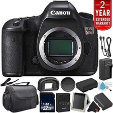Canon EOS 5DS Digital SLR Camera 0581C002 (Body Only)- Bundle with 32GB Memory