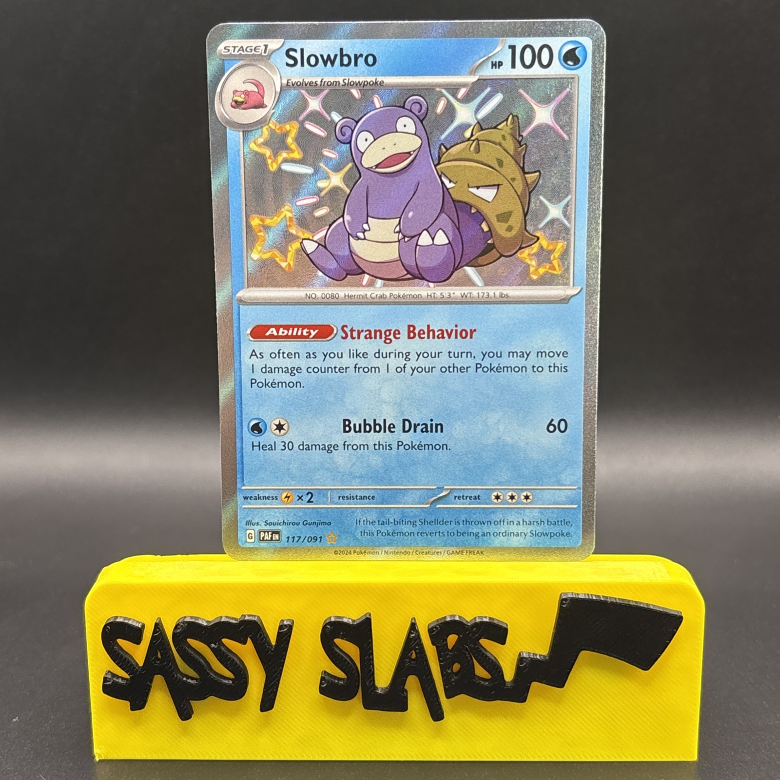 Slowbro Shiny Rare SV: Paldean Fates 117/091 NM