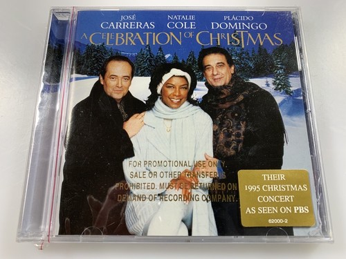 CELEBRATION OF CHRISTMAS CD SEALED JOSE CARRERAS NATALIE COLE PLACIDO DOMINGO