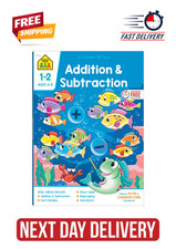 School Zone Addition  Subtraction Workbook Ages 6 to 8, 1st  2nd Grade Math