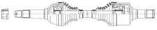GSP 4103025 CV Axle Assembly