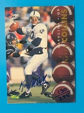 1995 Classic Five Sport Kerry Collins RC Signings Blue SP  #S35 Panthers /250