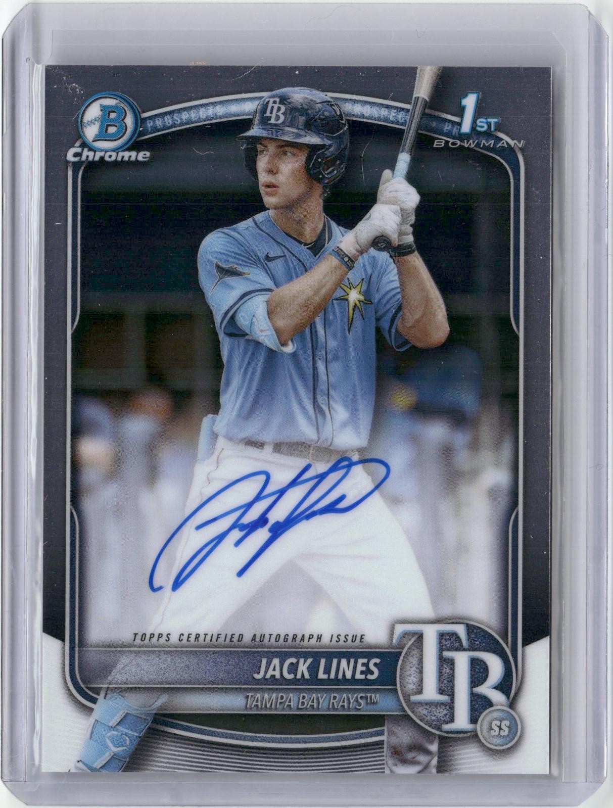 2025 Bowman #CPA-JLI Jack Lines Chrome Prospects Autographs