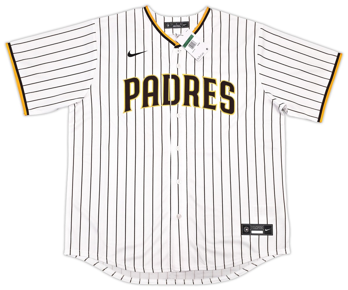 Padres Fernando Tatis Jr. Auto White Pinstripes Nike Jersey XL MLB
