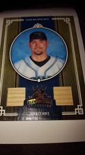 2005 Donruss Diamond Kings #402 Aubrey Huff Materials Framed Blue #/50