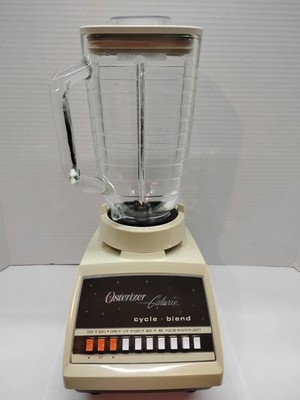 Vintage Osterizer Galaxie Cycle-Blend Blender - Glass Pitcher - Works Good