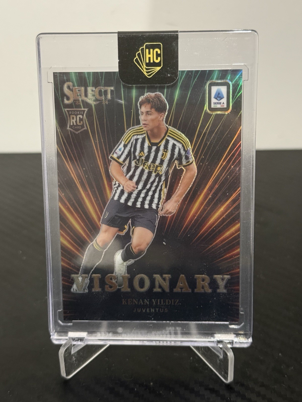 Kenan Yildiz RC #21 2023 Panini Select Serie A Visionary SSP!!!