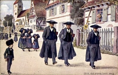Artist Postcard Hansi, Jean Jacques Waltz, Alsace, Those Who Forget Not - 11108753