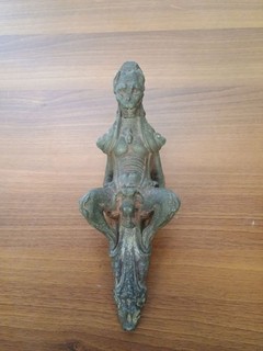 Antique Cast Iron Mythical Creature Door Knocker Decorative Collectible