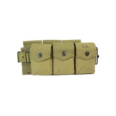 M1942 BAR Munitionsgürtel - Reproduktion - hellbraun khaki - 6 Taschen