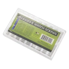 1800Pack 18 Sizes Stainless Steel Watch Glass Screw Assortment Back Case Repair