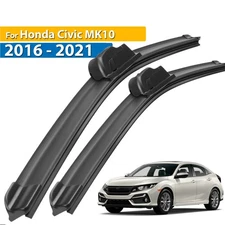 2Pcs Front Windshield Wiper Blades Set For Honda Civic 10 2016 - 2021 26''+18''