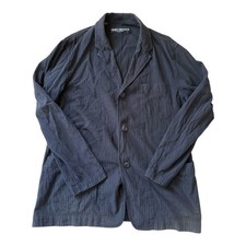 ISSEY MIYAKE WHITE LABEL Men's Black Cotton Tailored Jacket Size 2 FD AHA