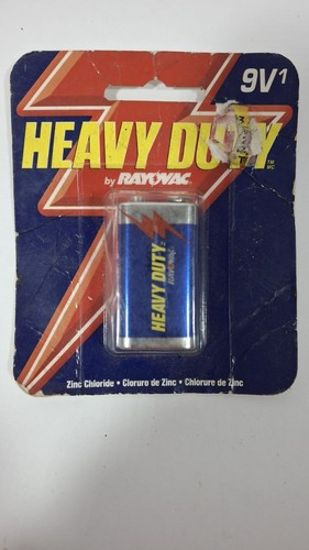 Batterie - Rayovac Heavy Duty 9 Volt Batterie D1604-1 Sv
