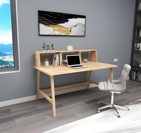 Hellbrauner Arbeitstisch Robuste BüRomöBel Designer Holz Schreibtische