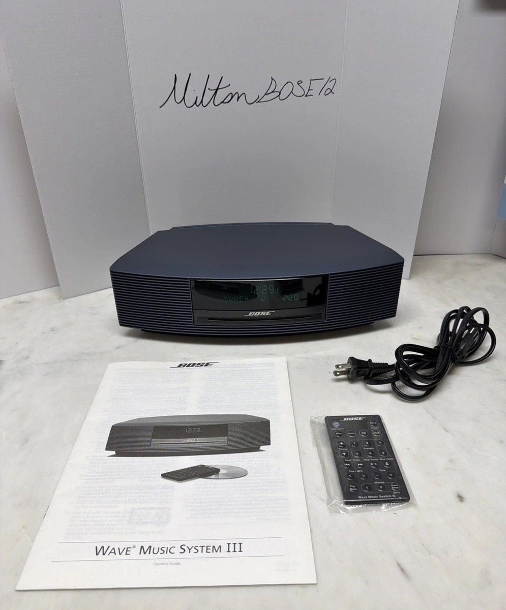 Bose Wave Music System III CD Player AM/FM Midnight Blue EXCELLENT