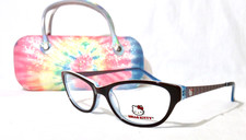 Hello Kitty NEW Eyewear model: HK 240-2 Brown/Blue 49-16-1355 eyeglass frame