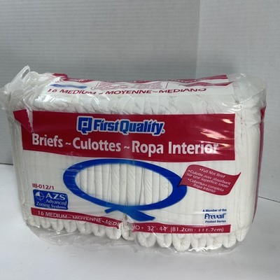 Vintage First Quality MEDIUM Briefs AZS IB-012/1 Packs Of 16 Prevail SEE DESCRIP