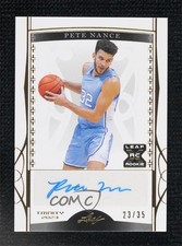 2022-23 Leaf Trinity Gold 23/35 Pete Nance #BA-PN1 Auto 0vs5