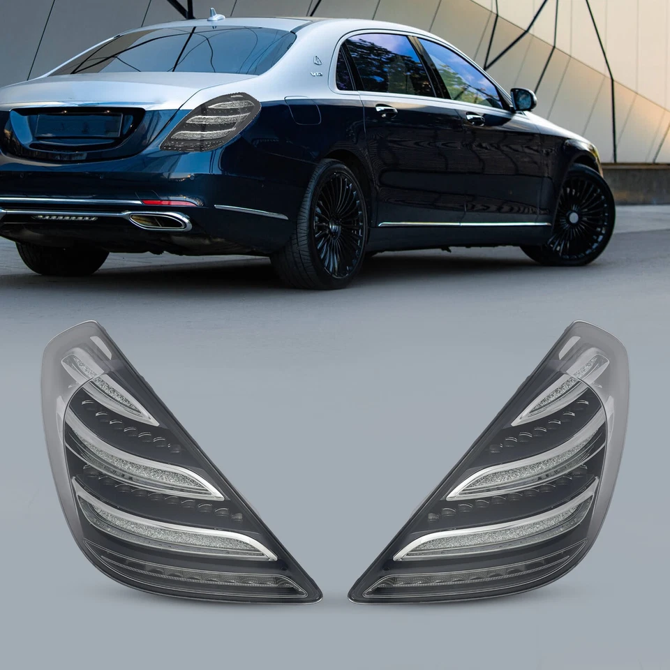 Upgrade For 2014-2016 Mercedes-Benz S-Class W222 Dynamic LED Tail Light Pair Set Foto 2 de 4