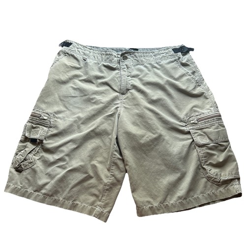 Kuhl Kuhldry Mens XL (38) Green Belted Utility Hiking Cargo Shorts 12” Inseam