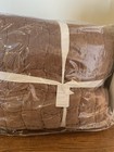 New Pottery Barn Cozy Cloud Handcrafted King/Cal King Quilt~Rosewood