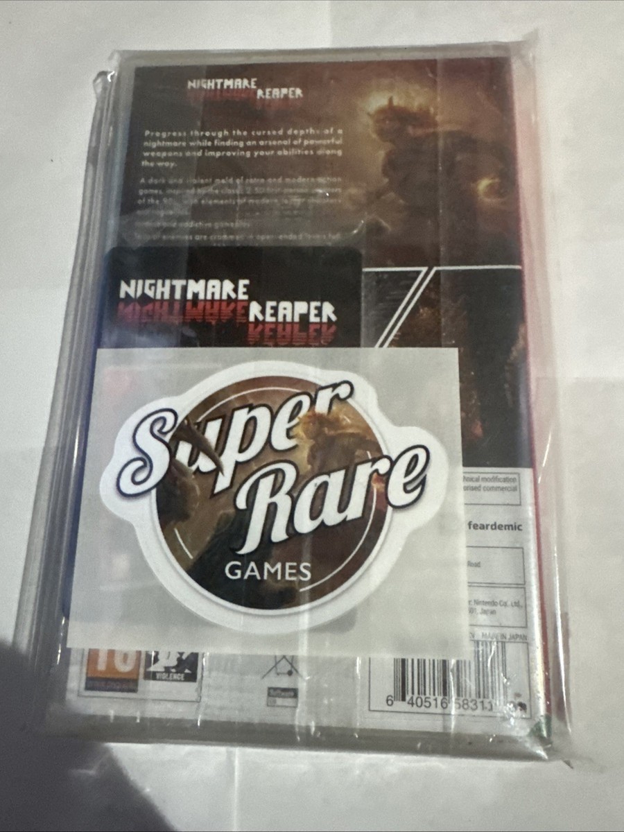 Nintendo Switch Nightmare Reaper Super Rare Games # 110 (2024) for