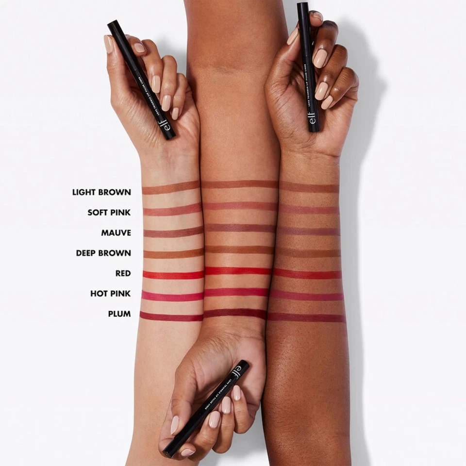 e.l.f. Love Triangle Lip Filler Liner - Mauve, 2-in-1 Lipliner Pencil - Image 3 of 4