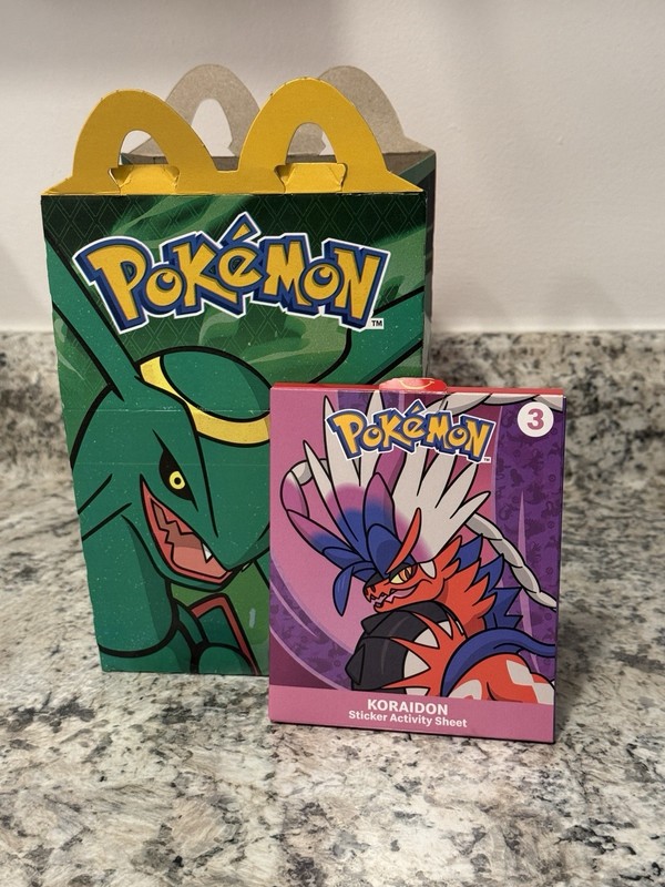 2025 McDonald's Pokémon Happy Meal Rayquaza Empty Box 