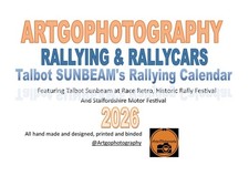 Talbot Sunbeam Rallying Rallycar A3 calendar  2026 30% Sale