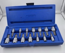 Cornwell - 14 Piece 14 38 Drive Sae And Metric Hex Bit Socket Set Cbs1402s