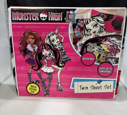 Monster High Bettwäsche Set Twin Size Mikrofaser 2013 Right to Fright Neu Mattel - Bild 1 von 11