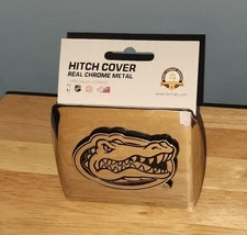 University of Florida Gators 2" Hitch Cover Solid Metal Silver Chrome Brand New
