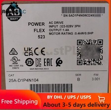 Allen-Bradley AB 25A-D1P4N104 /B PowerFlex 523 AC Drive 0.4kW 0.5HP NEW IN BOX