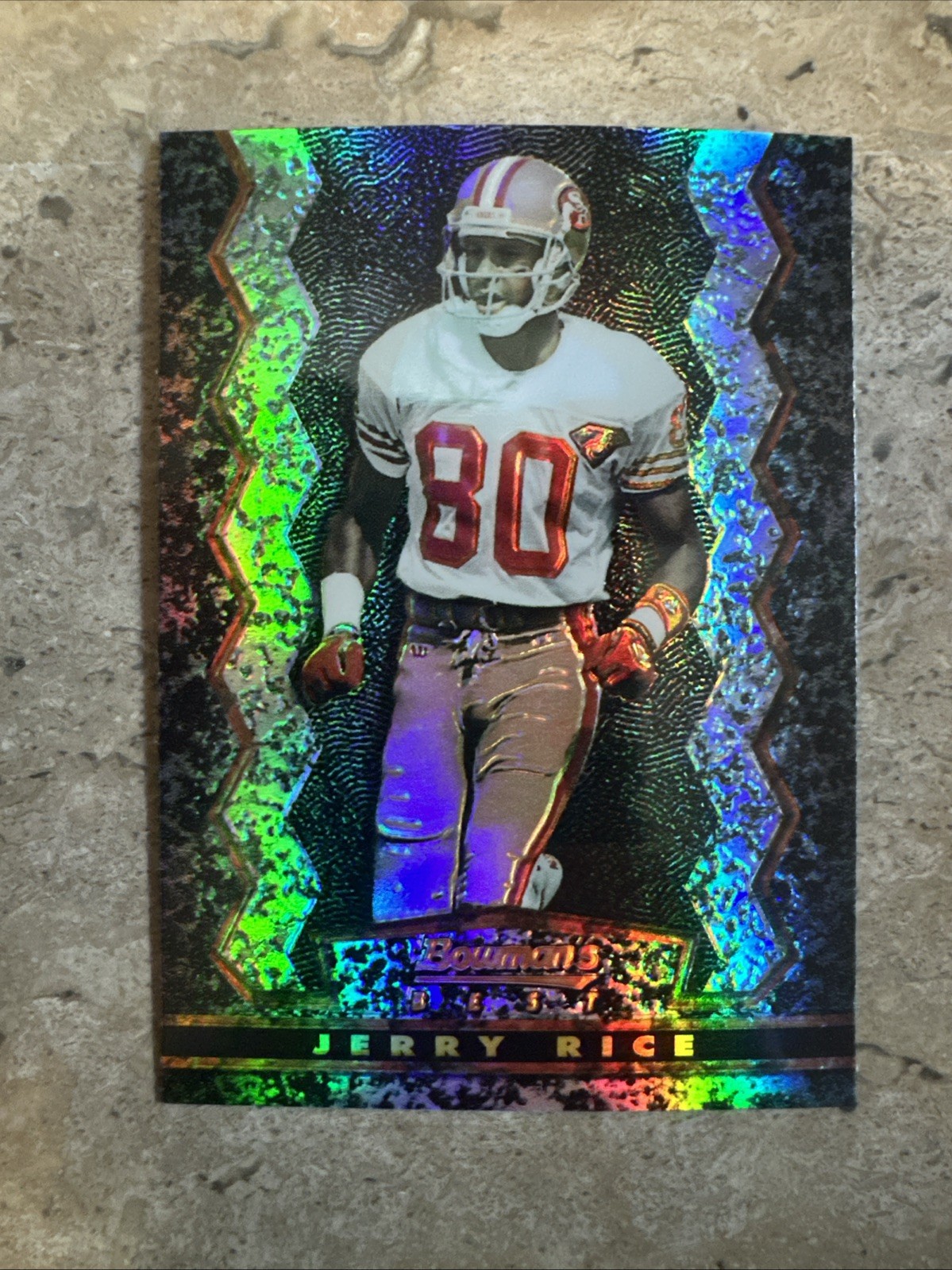 1994 Topps Stadium Club - Bowman's Best Jerry Rice #1 Refractor 49ers HOF