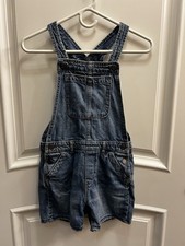 Kids GAP Denim Overall Shorts Size L