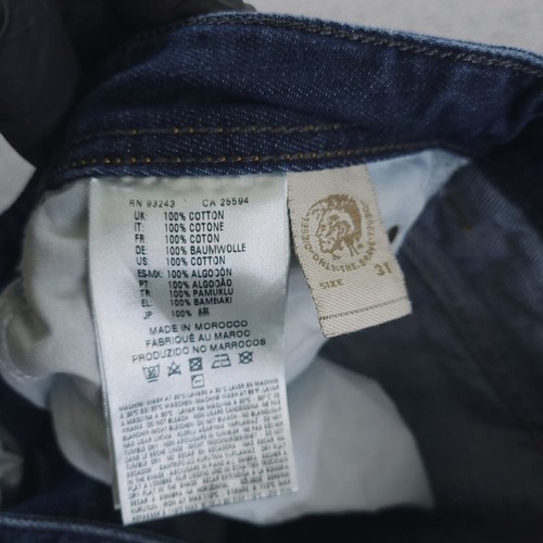 Jeans Diesel Safado Para Hombre 31x30 Azul Regular Ajustado Recto R638B Denim Envejecido - Imagen 9 de 14