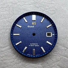 Modified Blue Datejust Watch Dial 33mm No Lume Fit for NH35 NH36 Movement