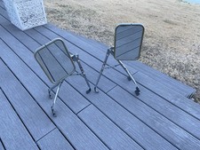 Vintage Set of Truck Camper Trailer Outside Fender Mount Towing Mirrors