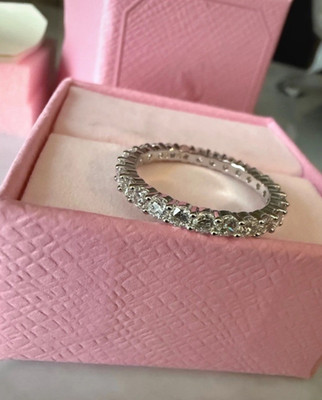 Swarovski  Ring Silber mit Steinen (Größe 58)