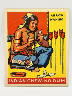 1947 Goudey Indian Chewing Gum R773 #43 Arrow Making