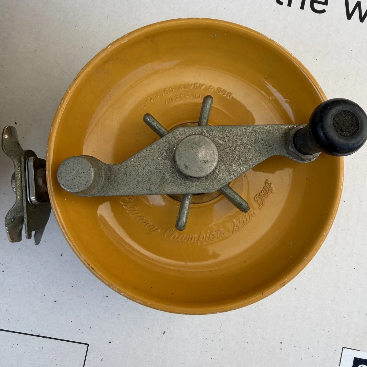 Vieux Moulinet De Pêche Mer Alvey 425 C1 Drag Star Side Cast - Australie 1950