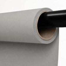 Seamless Paper Backdrop for Photography Light Grey Photo Backdrop Paper 86''...