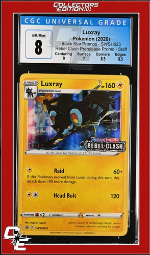 Luxray graded CGC 8 for sale on eBay