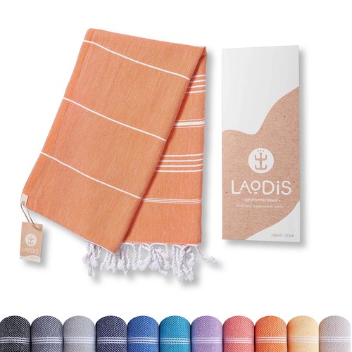 Turkish Beach Towel 39 x 71 Quick Dry Sand Free Lightweight Large Oversized B...