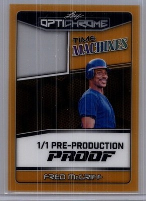 Fred McGriff 2025 Leaf Optichrome Baseball 1/1 Pre Production Proof