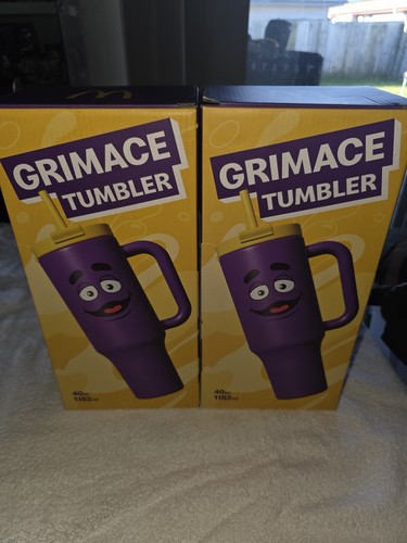 McDonalds 2025 AU Exclusive Grimace Tumbler Cup 40oz/1182ml Hot/Cold BRAND NEW - Picture 2 of 4